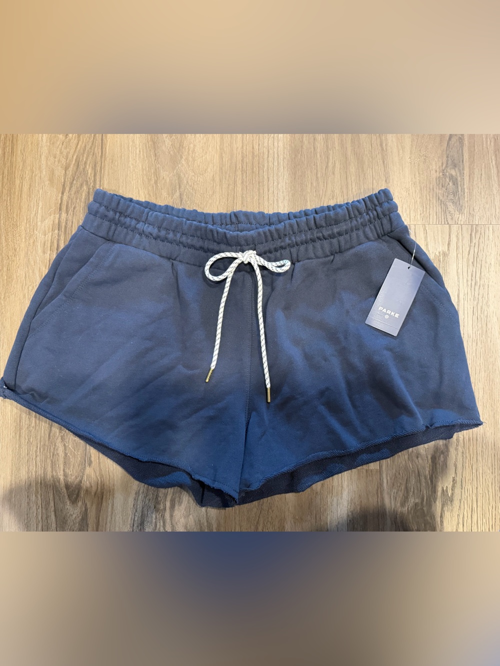 Parke Navy Women's Lounge Shorts with Drawstring